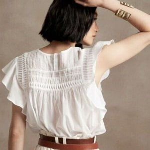 banana republic ruffle sleeve top